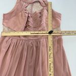 BCBGMAXAZRIA  Dress Womens 12 Pink Misty Pleated Lace Back Maxi‎ Photo 7