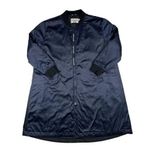 Tory Burch Sport Performance Satin Bomber Coat in Navy Blue Photo 0