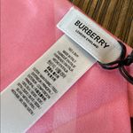 Burberry  Silk Skinny Scarf Bubble Gum Pink NWT Photo 4