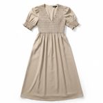 Sofie the Label Beige Smocked Dress Tan Size M Photo 7