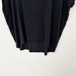 Athleta [] Black Glimpse Open Neck Cutout Short Sleeve T-Shirt Ribbed Sz Small S Photo 7