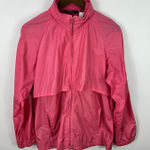Woolrich Windbreaker Women Pink L Vintage 80s 90s Utility Zip Mesh Vent Retro Photo 0