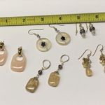 Lot Of 5 Beaded Costume Earrings Pierced Dangle Photo 2