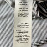 Chico's Chico’s Tiered Black & White Diagonally Striped Boho Whimsy Festival Maxi Skirt Photo 3