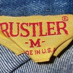 Rustler  Women’s Sz Small Denim Jean Vest Vintage Photo 2