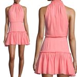 Elizabeth and James  NEW Carlita‎ Dress Sleeveless High Neck Orange Silk Size 6 Photo 15