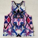 Adidas RARE  Originals Florera Abstract Floral Trefoil Logo Tank Top Size M Photo 2