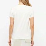 NWT MAISON KITSUNÉ PARISIENNE CLASSIC Short Sleeve TEE LATTE White Photo 2