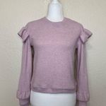 Leyden Ruffle Sleeve Sweater in Pink Size XL NWT Photo 4