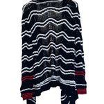 Desigual NWT  Nautical Stripped Open Front Wool Blend Cardigan Large Photo 6