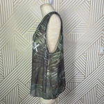 Wildfox Palm Jungle Breezy Graphic Logo Tank Top Green Semi Sheer Size US Small Photo 6
