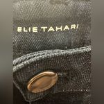Elie Tahari  Dark Denim Embellished Jewel Bottom Skinny Jeans Photo 8