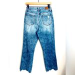Judy Blue  Cropped Bootcut Jean Distressed Stretch High Rise Chewed Hem Boho 7/28 Photo 2