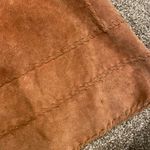 Mizzi Vintage 80s Suede Duster Trench Whipstitch Brown Leather Coat Jacket Photo 15