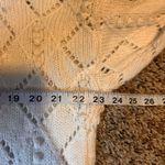 Loft  White Diamond Pattern Cable Knit Cowl Neck Sweater Size L Photo 2