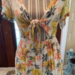Free People Lilly Combo Part Time Lover Front Tie Mini Dress size 4 Photo 7