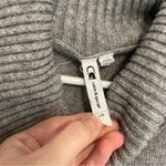 Cable & Gauge Cowl Neck Sweater Gray Flecked Speckled Hi-Lo Hem Tunic Sweater L Photo 5