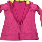 The North Face Full Zip Hooded Pullover Women M Pink/Yelow Outdoor Sporty Travel Photo 3