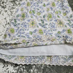 7 For All Mankind  Green Floral Eyelet Peasant Dress Size: S Photo 2