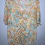 cha cha vente Beautiful Floral Mesh‎ Blouse Plus Size Photo 3