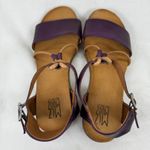 Miz Mooz  New York City Purple Leather Ankle T-Strap Gladiator‎ Sandals 40 US 9.5 Photo 5