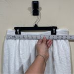 Faherty  Women's Ruffle Hem Midi Skirt white size medium Photo 1