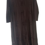 Sundance Women's Size Small Brown Embroidered Floral Brown Sweater Dress Photo 0