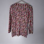 Talbots  Small‎ Cotton Button Down Cardigan Watermelon Print CP Photo 1