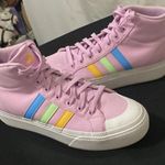 Adidas BRAVADO PLATFORM SNEAKERS WO SIZE 10 PINK BLUE GREEN ORANGE STRIPES CLEAN Photo 3