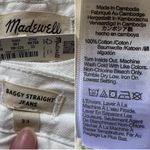 Madewell Jeans The Harlow Wide-Leg Baggy Straight in Tile White 33 NWT New Photo 8