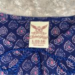 Faded Glory  Blue Orange Pink Sundress Midi Sleeve Dress Large 12 - 14 Photo 9