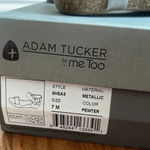 Me Too Adam Tucker by  pewter metallic sandals Photo 1