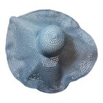SOMETHING SPECIAL Blue Extra Wide Brim Hat Photo 1