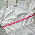 Madewell Eyelet Tassel-Tie White Short Sleeve Mini Dress Women’s Size 12 Photo 5