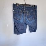Banana Republic  Denim Bermuda Raw Cut Hem Shorts Blue Small Medium 6 Photo 5