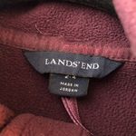 Lands' End  Womens Fleece Jacket Cinch Waist Full Zip Pockets Purple XS Photo 3