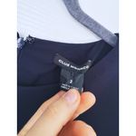 Club Monaco Crepe Shift Dress 3/4 Bell Ruffle Sleeves 2 Cocktail Event Navy Blue Photo 6