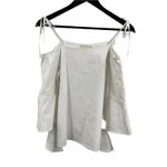 J.O.A. White Off Shoulder Cascade‎ Sleeve Cotton Blouse Size XS Photo 1
