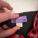 Jeunesse Y2K Fairycore Floral Pink & Black Asymmetrical Dress Women Size 4 FLAW Photo 10