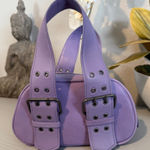 Free People  bag leather small handbag purse boho lilac purple lavender Photo 0