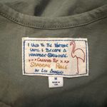 NWT Sandrine Rose The Crew Tank Embroidered Shoulders Size M Green Size M Photo 2