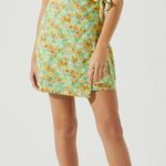 ASTR Keyhole Wrap Floral Mini Dress Photo 4