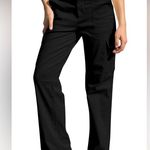 Cargo Pants Women’s 18 Black High Waisted Wide Leg Y2K Stretchy Cotton A5 Photo 6