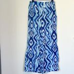 Lilly Pulitzer Blue Lolani 100% Silk Palazzo Pants - Size: 0 Photo 1