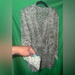 ZARA  Green Patterned Women's Dress size Large Photo 2