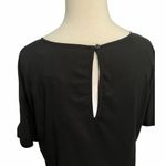 Levi's Levi’s Cutout Lace Keyhole Blouse Top Black Small Photo 12