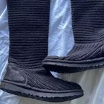 UGGs Women’s High Knitted Black Long Boots Size 6 Style 5819/ F3010H Photo 1