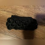 Small Elegant Black Basket Clutch with Rings Handmade in Crochet Photo 1