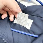 VTG Y2K Wilson Women Medium Track Jacket Blue Lined Shoulder Pads Full Zip Photo 2