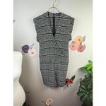 Madewell Black Printed Cap Sleeve V-Neck Romper - Size - Small Photo 1